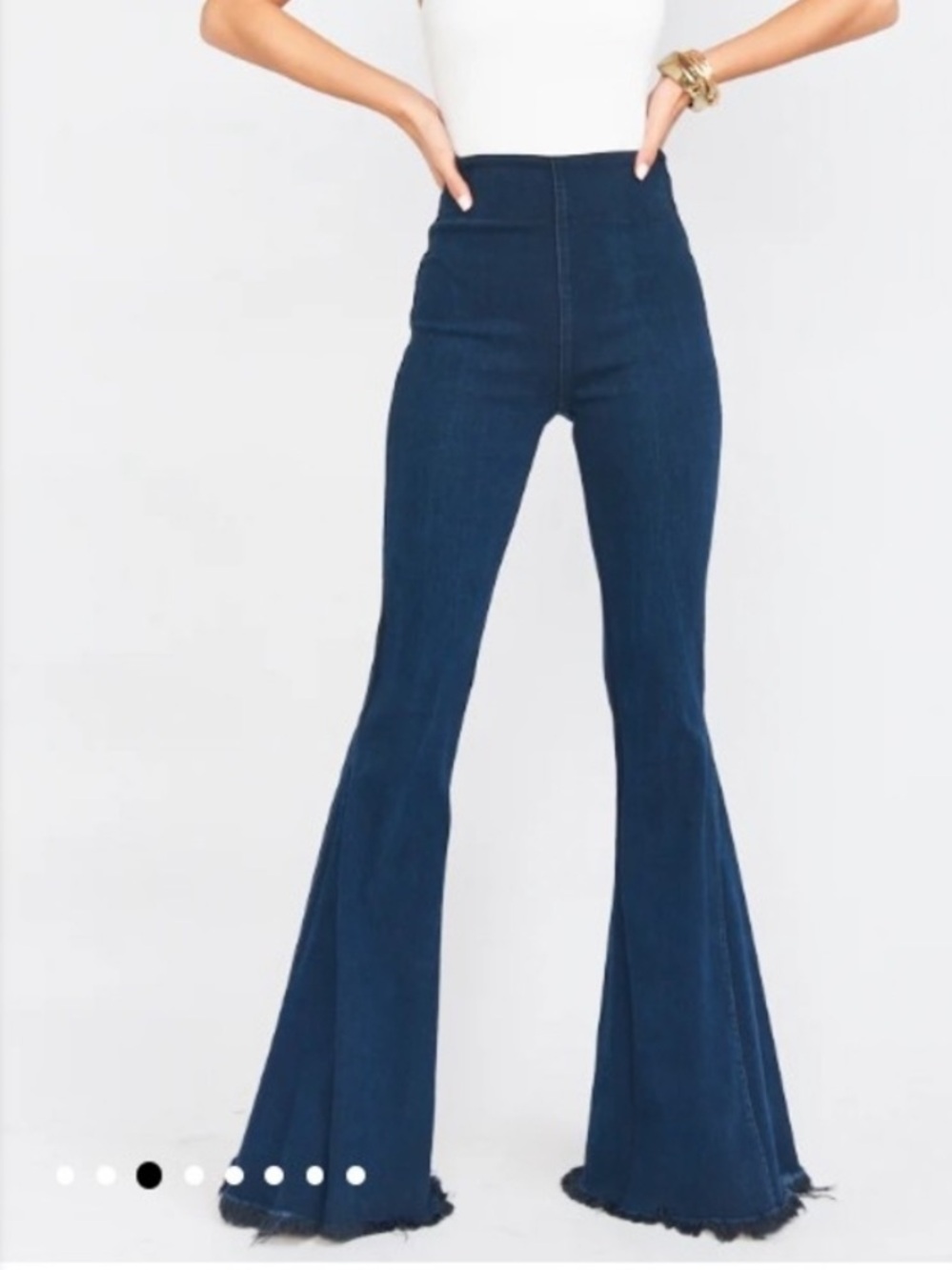 Mumu Blue High-Waist Dark Blue bell bottom Flare Jeans - Women size medium